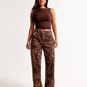 Abercrombie & Fitch Brown Wide Leg Pants